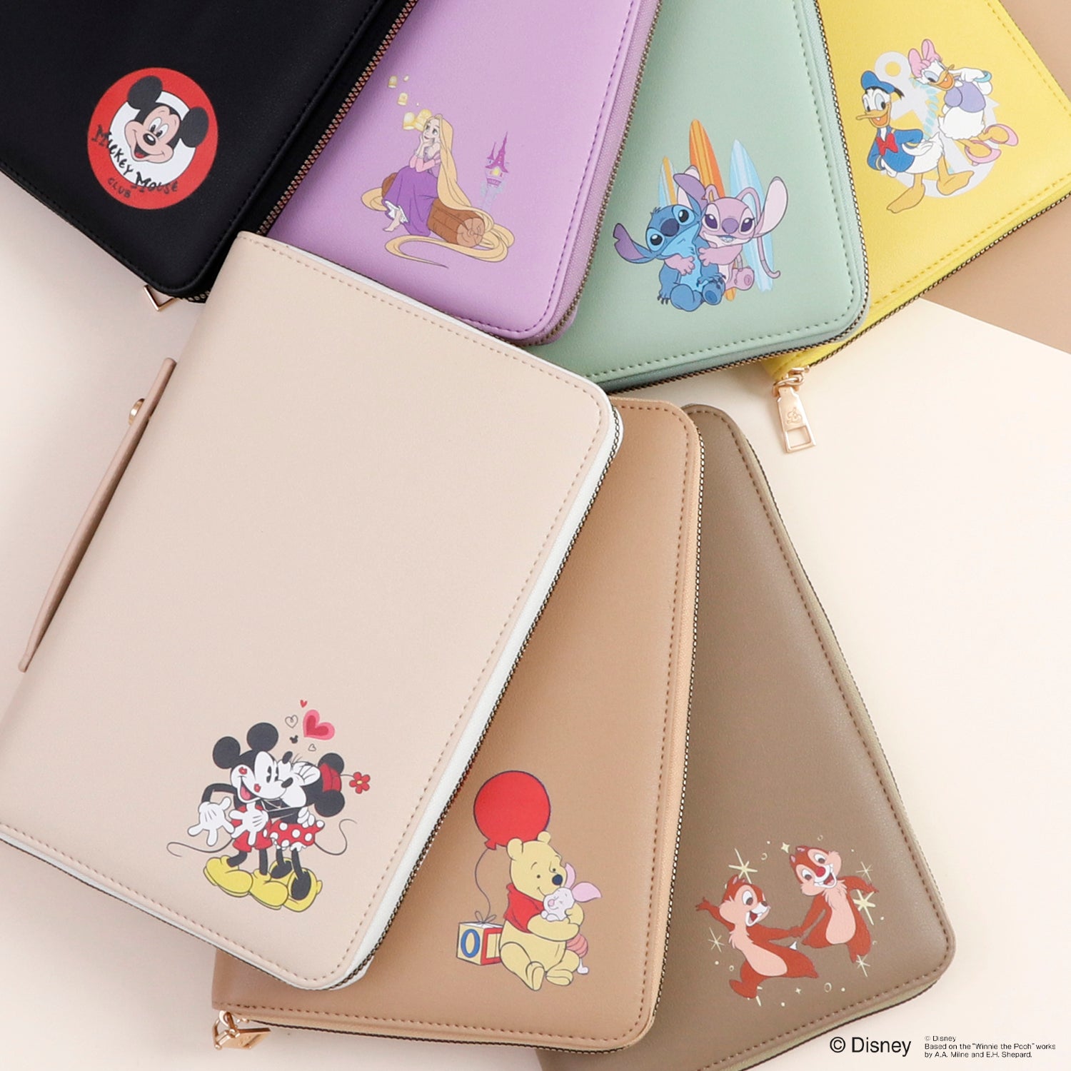 【ディズニーキャラクターライセンス商品】 Disney 母子手帳マルチケース